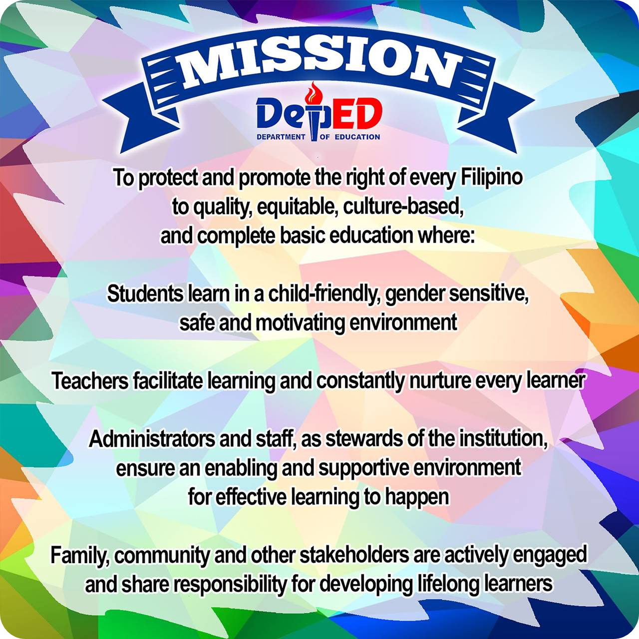 DepEd Vision and Core Values
