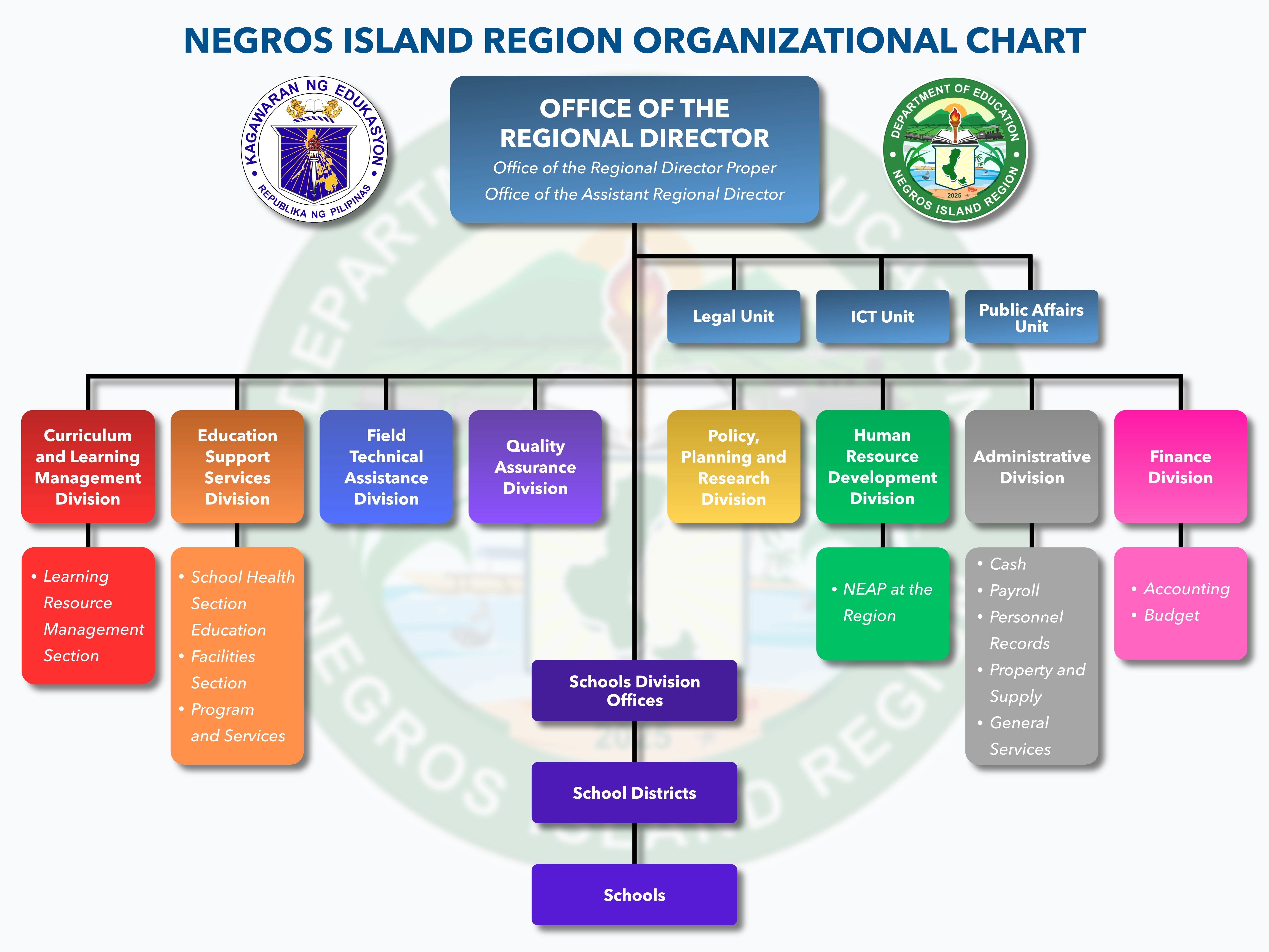 Negros Island Region Organizational Chart